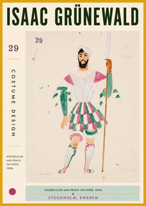 Isaac Grünewald Costume Design No. 29 No5 - Poster