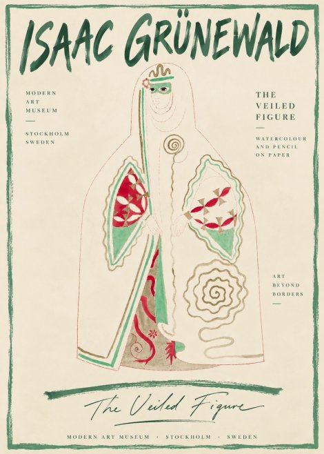 Isaac Grünewald The Veiled Figure No6 - Poster