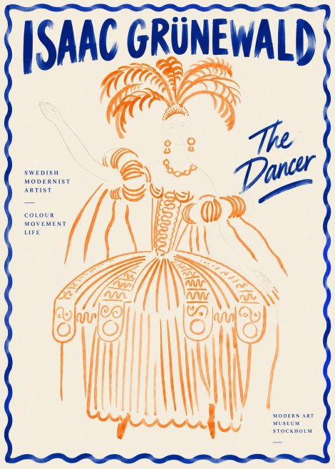 Isaac Grünewald The Dancer II No4 - Poster