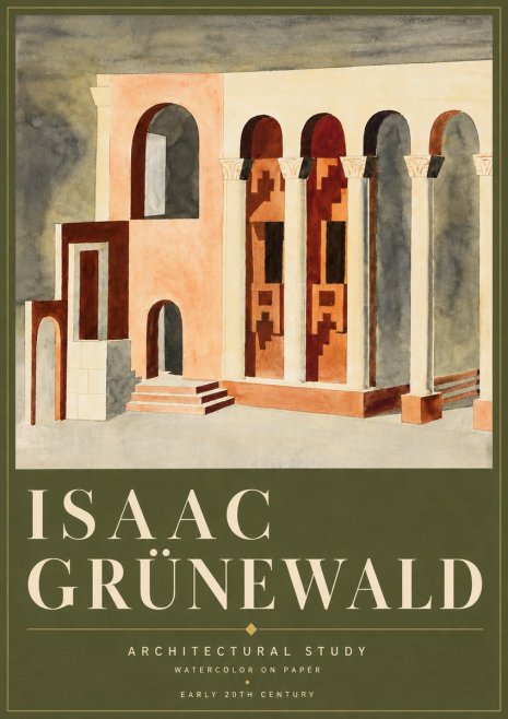 Isaac Grünewald Architectural Study II No6 - Poster