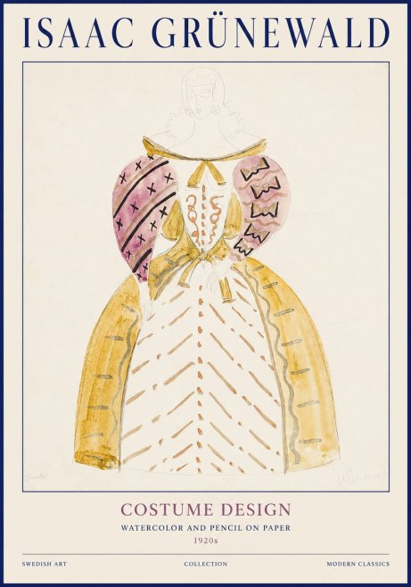 Isaac Grünewald Costume Design XII No1 - Poster