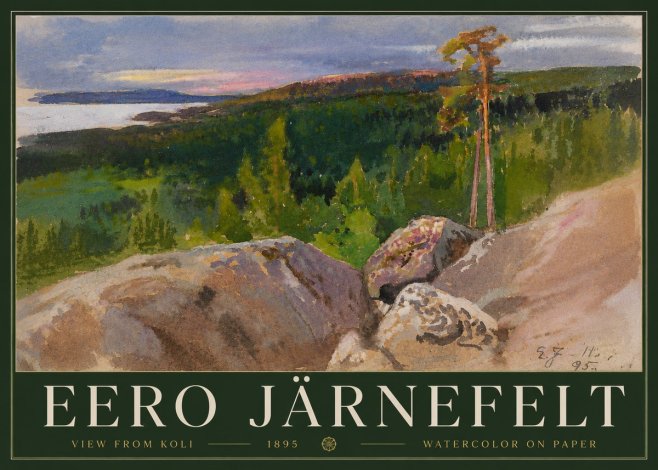 Eero Järnefelt View from Koli No3 - Poster
