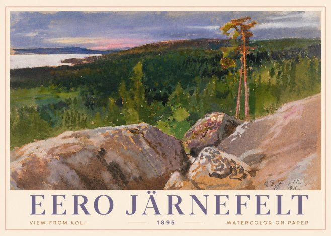 Eero Järnefelt View from Koli No4 - Poster