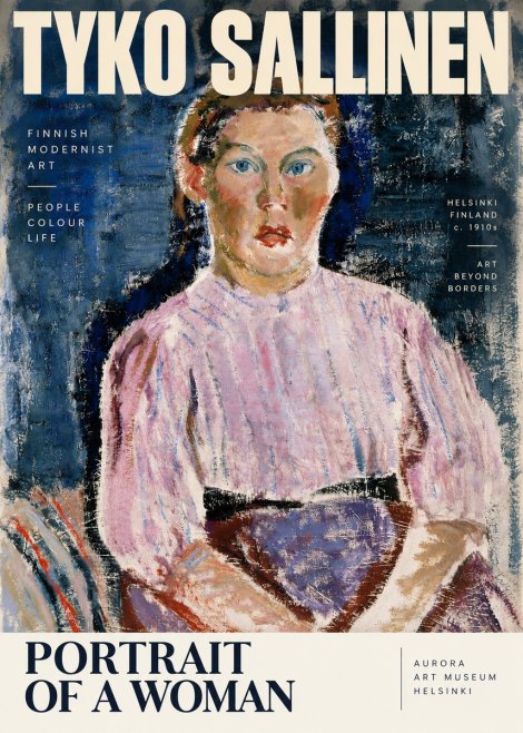 Tyko Sallinen Portrait of a Woman II No4 - Poster