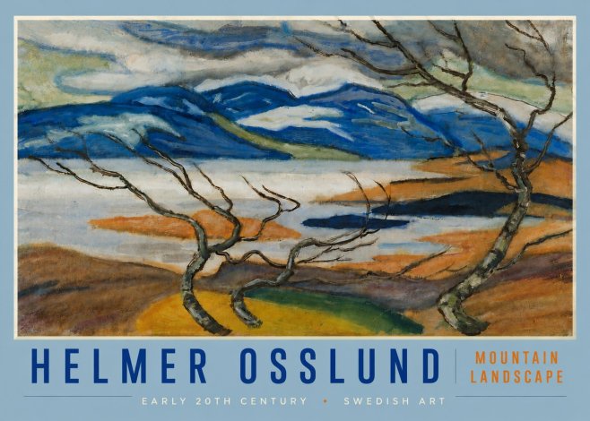 Helmer Osslund Mountain Landscape No4 - Poster