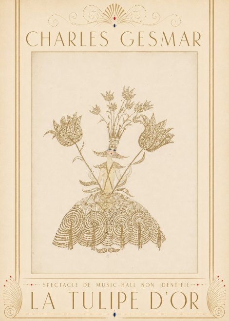 Charles Gesmar La Tulipe D'or No3 - Poster