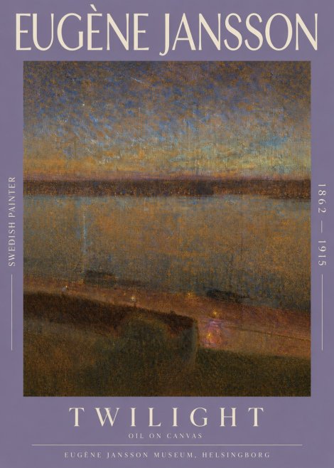 Eugène Jansson Twilight No3 - Poster