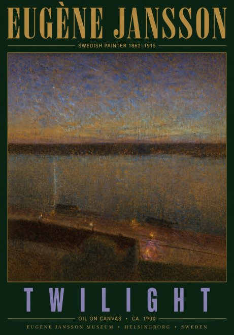 Eugène Jansson Twilight No5 - Poster