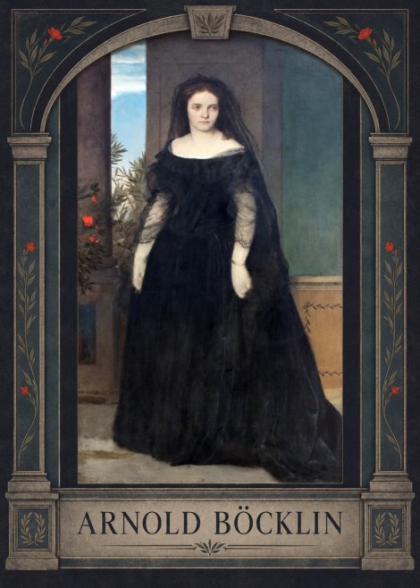 Arnold Böcklin Portrait of Mrs. Böcklin No3 - Poster