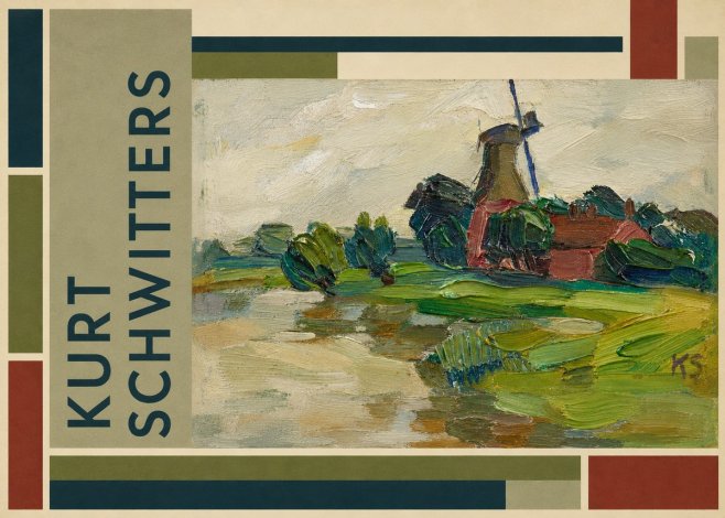 Kurt Schwitters Landscape with Windmill No4 - Poster
