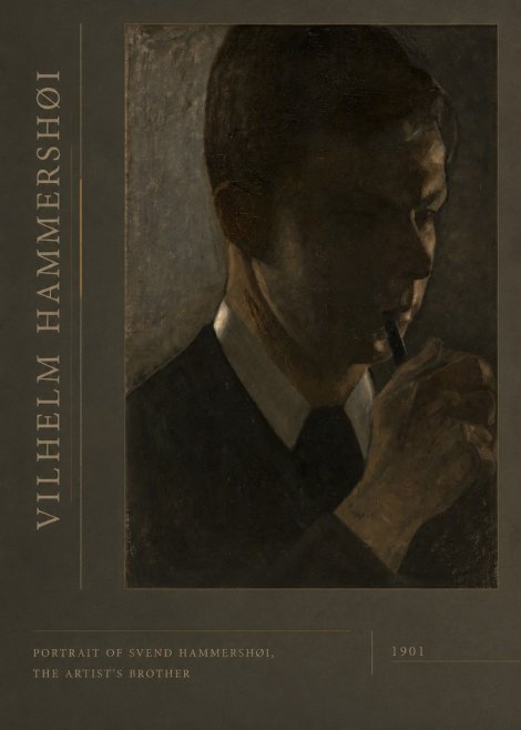 Vilhelm Hammershøi Portrait of Svend Hammershøi, the Artist's Brother No2 - Poster