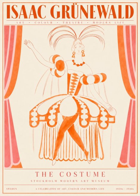 Isaac Grünewald The Costume II No4 - Poster