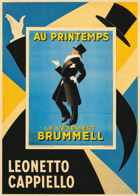 Leonetto Cappiello Au Printemps Le Vêtement Brummell No5 - Poster