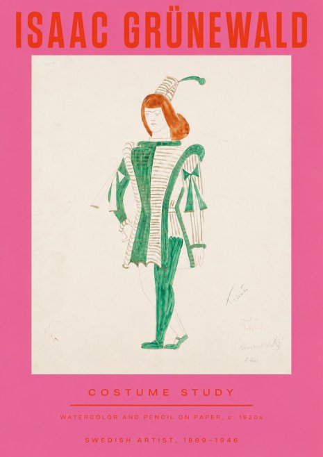 Isaac Grünewald The Harlequin No3 - Poster