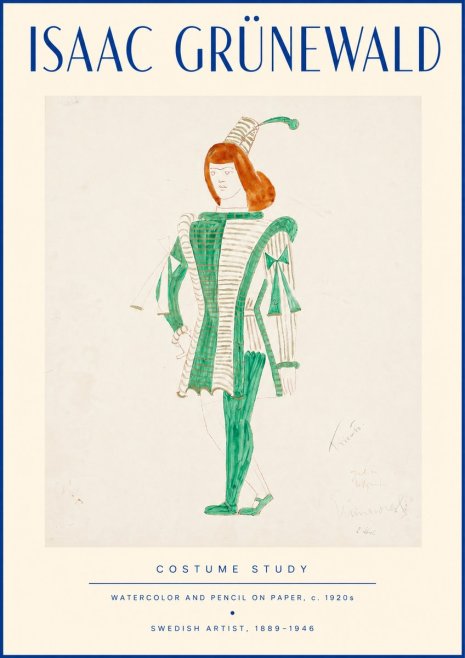 Isaac Grünewald The Harlequin No4 - Poster