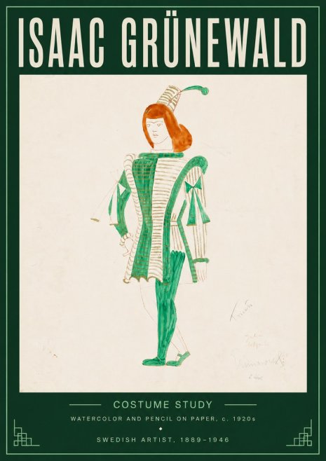 Isaac Grünewald The Harlequin No5 - Poster