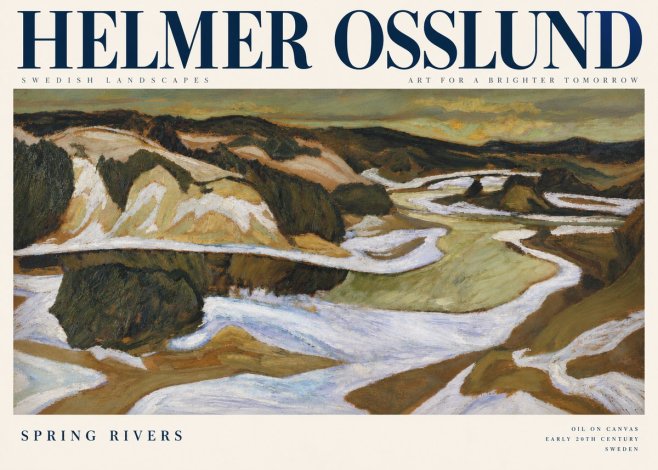 Helmer Osslund Spring Flood No5 - Poster