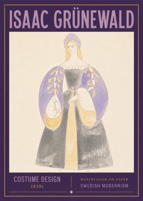 Isaac Grünewald Costume Design XIV No3 - Poster