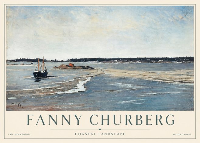 Fanny Churberg Coastal Landscape No3 - Poster