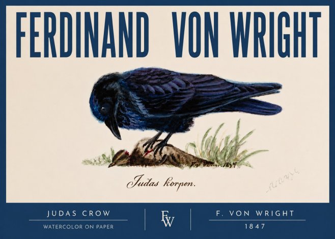 Ferdinand von Wright Judas Crow No2 - Poster