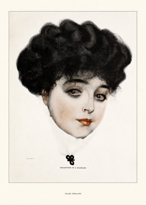 Coles Phillips Reflections of a Bachelor No5 - Poster