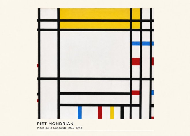 Piet Mondrian Place De La Concorde No4 - Poster