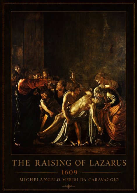 Michelangelo Merisi da Caravaggio The Raising of Lazarus No1 - Poster