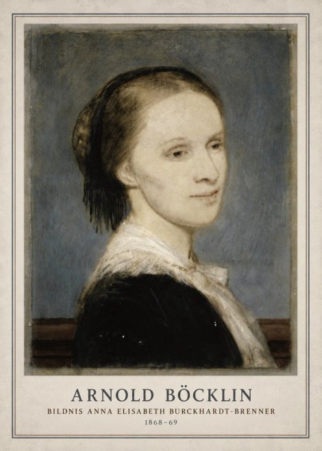 Arnold Böcklin Bildnis Anna Elisabeth Burckhardt-brenner No3 - Poster