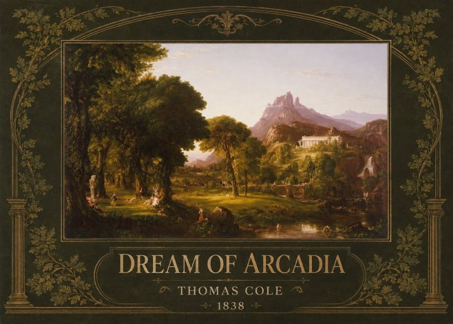 Thomas Cole The Dream of Arcadia No3 - Poster