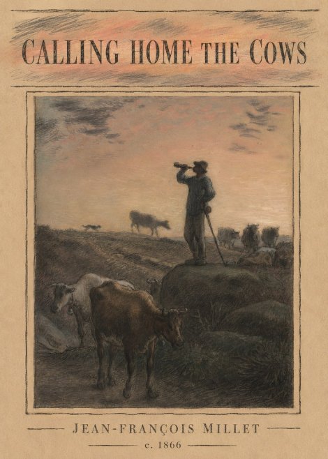 Jean-François Millet Calling Home the Cows No4 - Poster