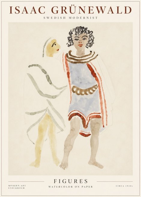 Isaac Grünewald Figures No1 - Poster