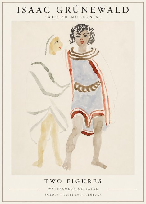 Isaac Grünewald Figures No2 - Poster