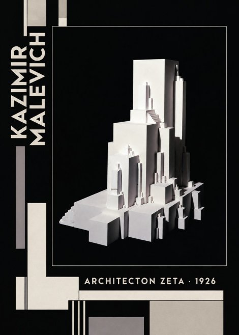 Kazimir Malevich Architecton Zeta No6 - Poster