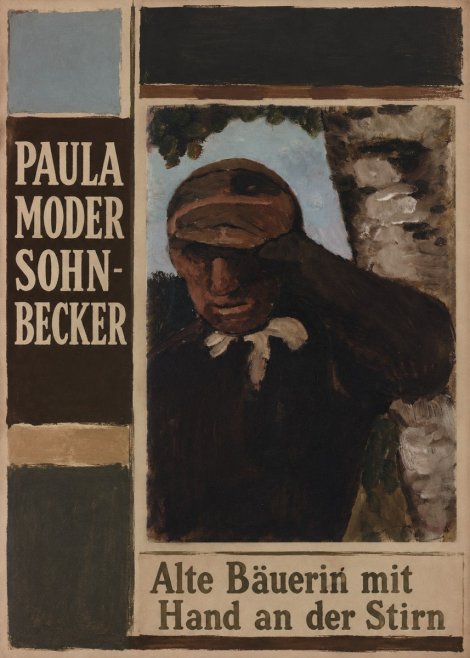 Paula Modersohn-Becker Alte Bäuerin Mit Hand an Der Stirn No2 - Poster