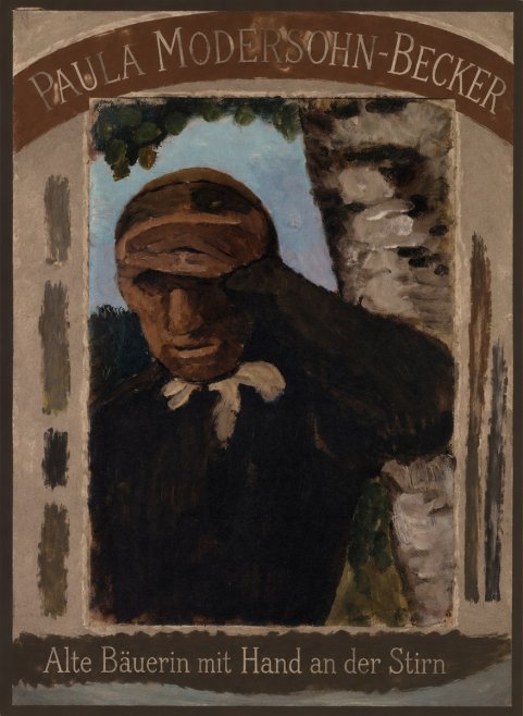 Paula Modersohn-Becker Alte Bäuerin Mit Hand an Der Stirn No4 - Poster