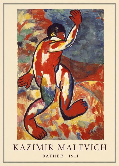 Kazimir Malevich Bather - 1911 No4 - Poster