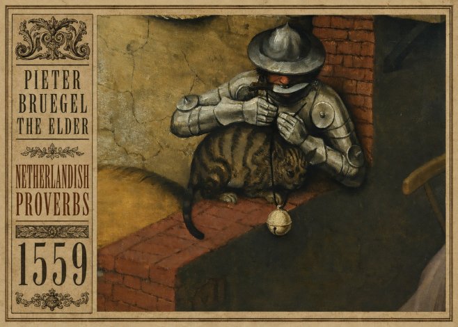 Pieter Bruegel Netherlandish Proverbs X No2 - Poster