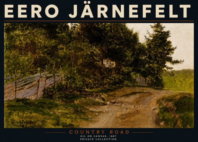 Eero Järnefelt Country Road No5 - Poster