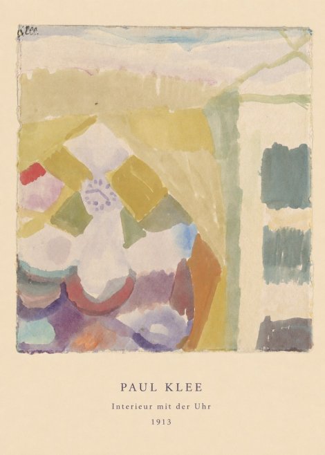 Paul Klee Interieur Mit Der Uhr II No6 - Poster