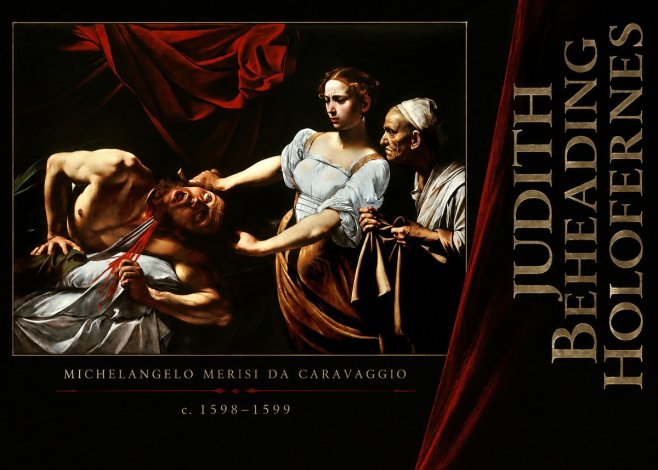 Michelangelo Merisi da Caravaggio Judith Beheading Holofernes IV No6 - Poster