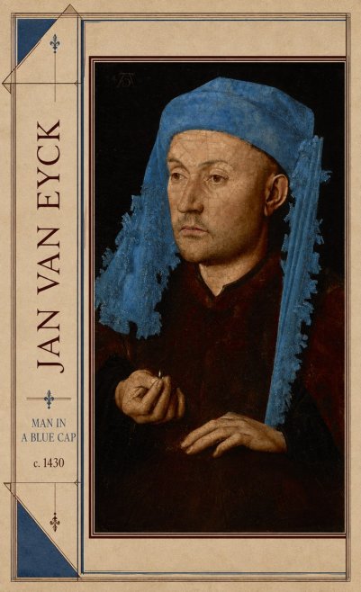 Jan van Eyck Man in a Blue Cap II No2 - Poster