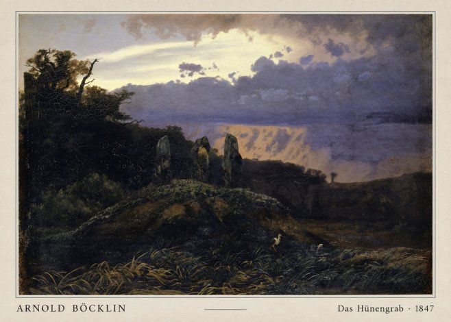 Arnold Böcklin Das Hünengrab No4 - Poster