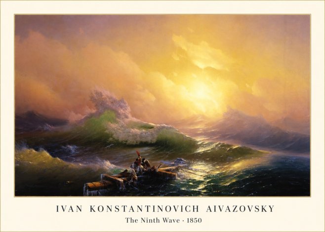 Ivan Konstantinovich Aivazovsky The Ninth Wave III No1 - Poster