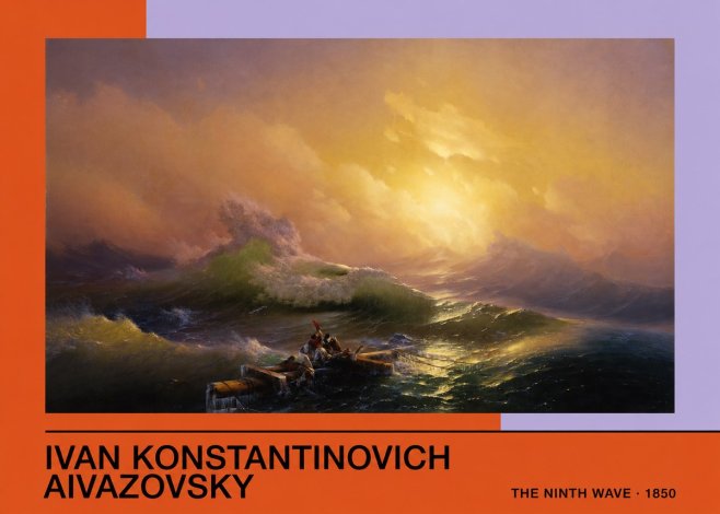 Ivan Konstantinovich Aivazovsky The Ninth Wave III No3 - Poster