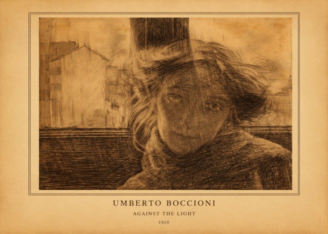 Umberto Boccioni Against the Light No3 - Poster