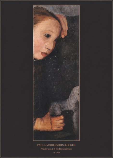 Paula Modersohn-Becker Mädchen Mit Holzpferdchen No6 - Poster