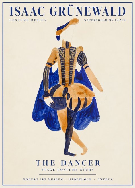 Isaac Grünewald Costume Design XV No2 - Poster