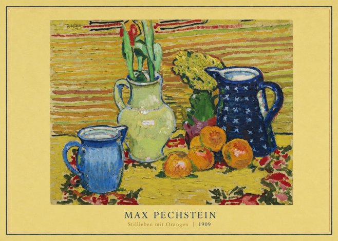 Max Pechstein Stillleben Mit Orangen No4 - Poster