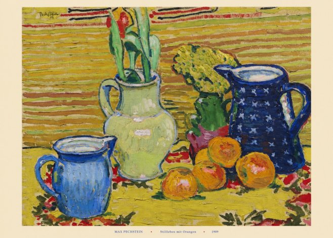 Max Pechstein Stillleben Mit Orangen No6 - Poster