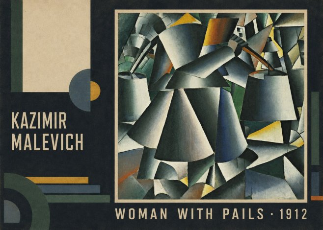 Kazimir Malevich Woman with Pails No3 - Poster